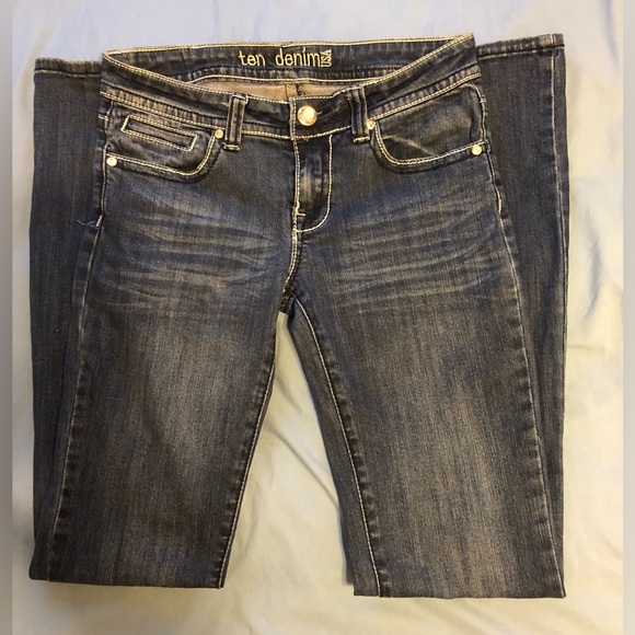X Ten Denim jeans embroidered and embellished size 5 preowned condition - Picture 7 of 15